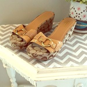 Coach Wedges -  size 7 New without tags or box.